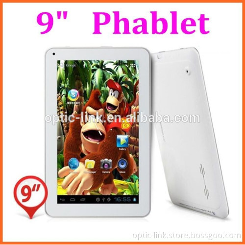 9" Phone tablet GSM 2Sim card slot Allwinner A23 Android 2G with Phone call tablet PC